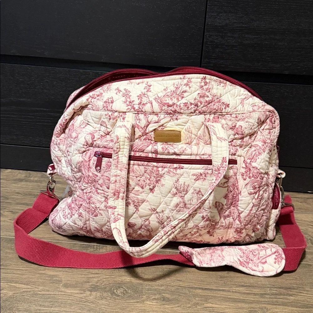 Elegant Pink Floral Women's Bag - Picture 1 of 5